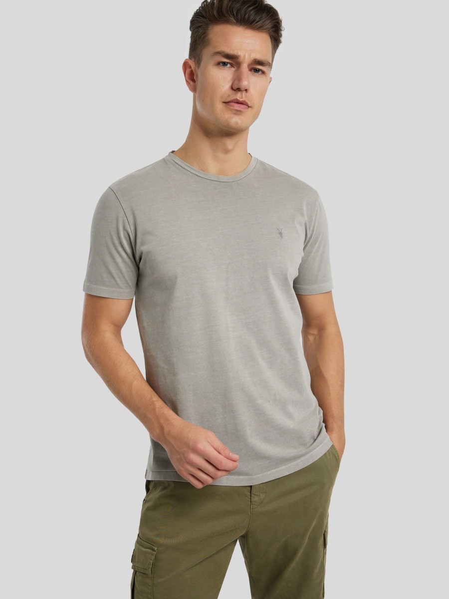 Manner AllSaints T-Shirts & Shirts | T-Shirt Mit Logo Taupe