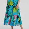 Frauen Princess goes Hollywood Rocke & Jupes | Jupe Mit Blumen-Print Turkis