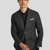 Manner BOSS Men Vestons | Veston Im Slim Fit Hutson Schwarz