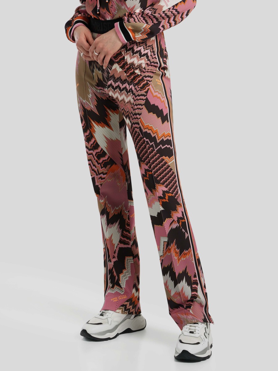 Frauen Marc Cain Hosen | Hose Mit Print Pink