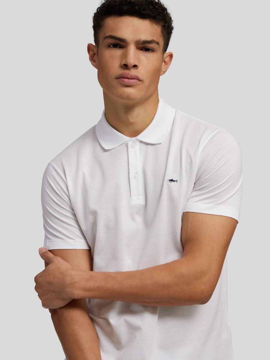 Manner Paul & Shark Polo-Shirts | Polo-Shirt Weiss