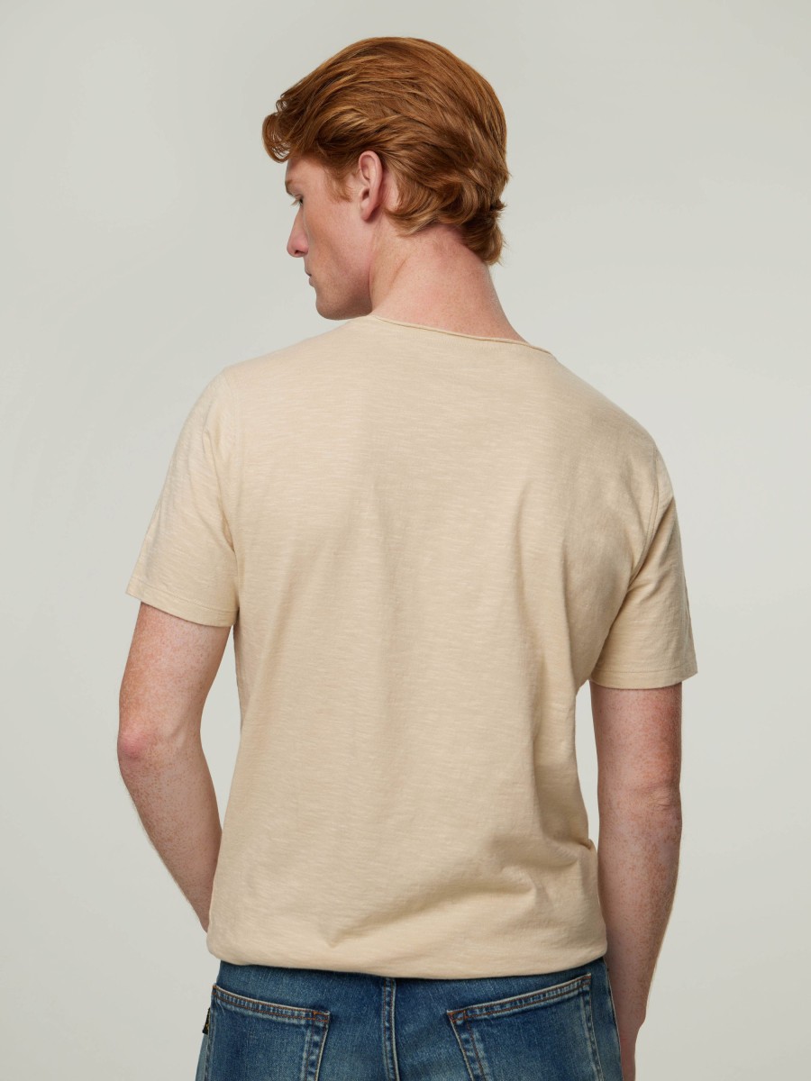 Manner Paul T-Shirts & Shirts | T-Shirt Im Slim Fit Beige