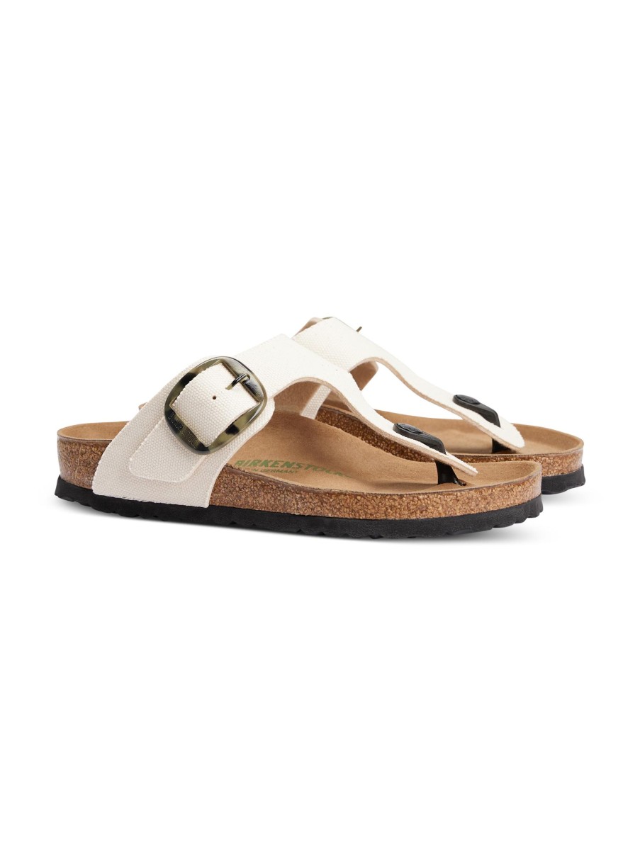 Frauen Birkenstock Sandalen & Sandaletten | Sandale Gizeh Big Buckle Ecru