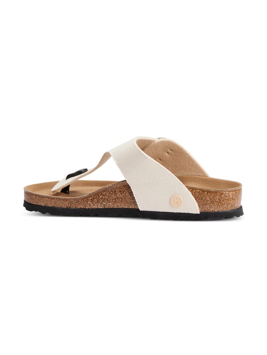 Frauen Birkenstock Sandalen & Sandaletten | Sandale Gizeh Big Buckle Ecru