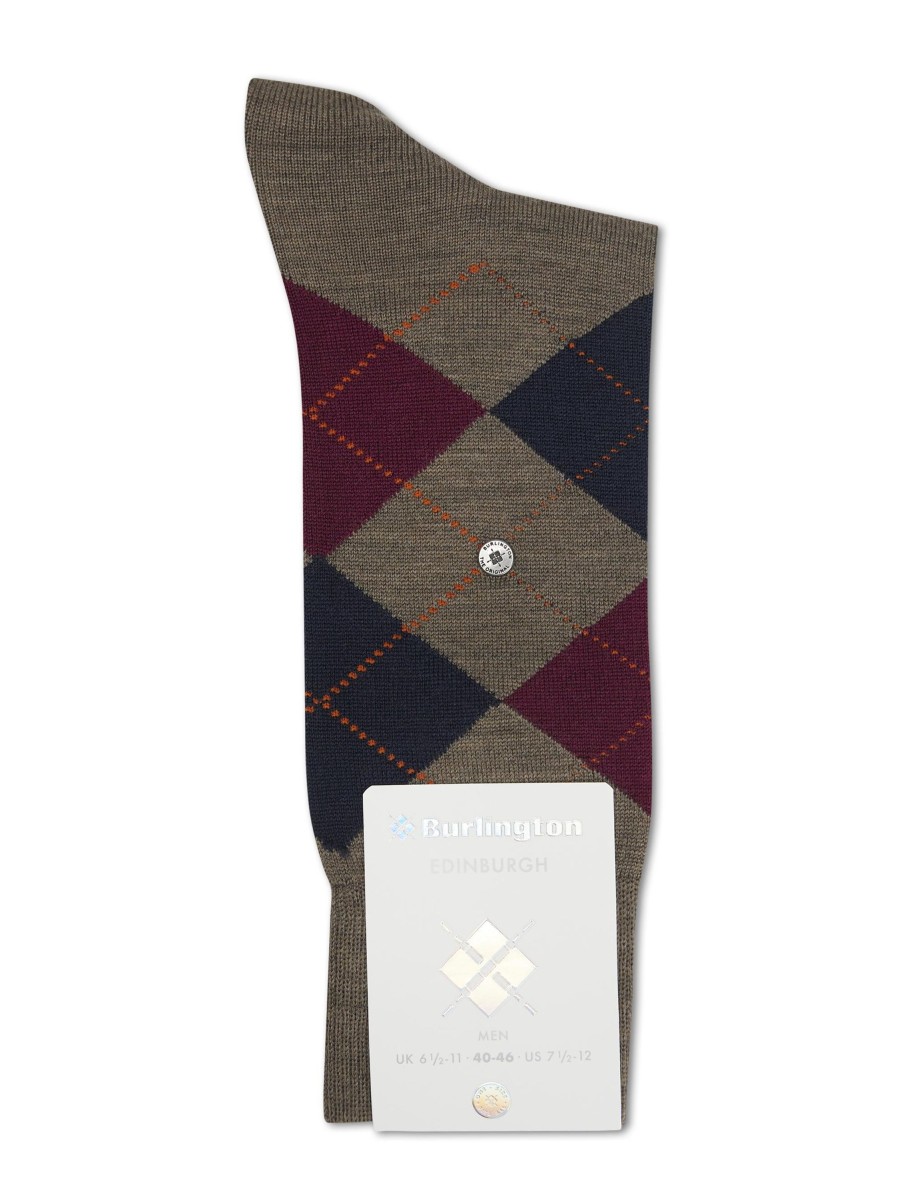 Manner Burlington Wasche & Loungewear | Socken Edinburgh Beige