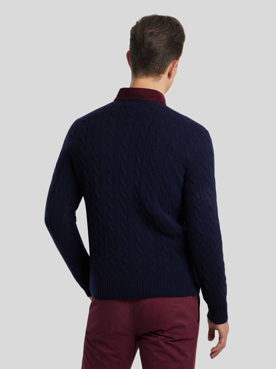 Manner Polo Ralph Lauren Men Pullover & Strickjacken | Strickpullover Marine