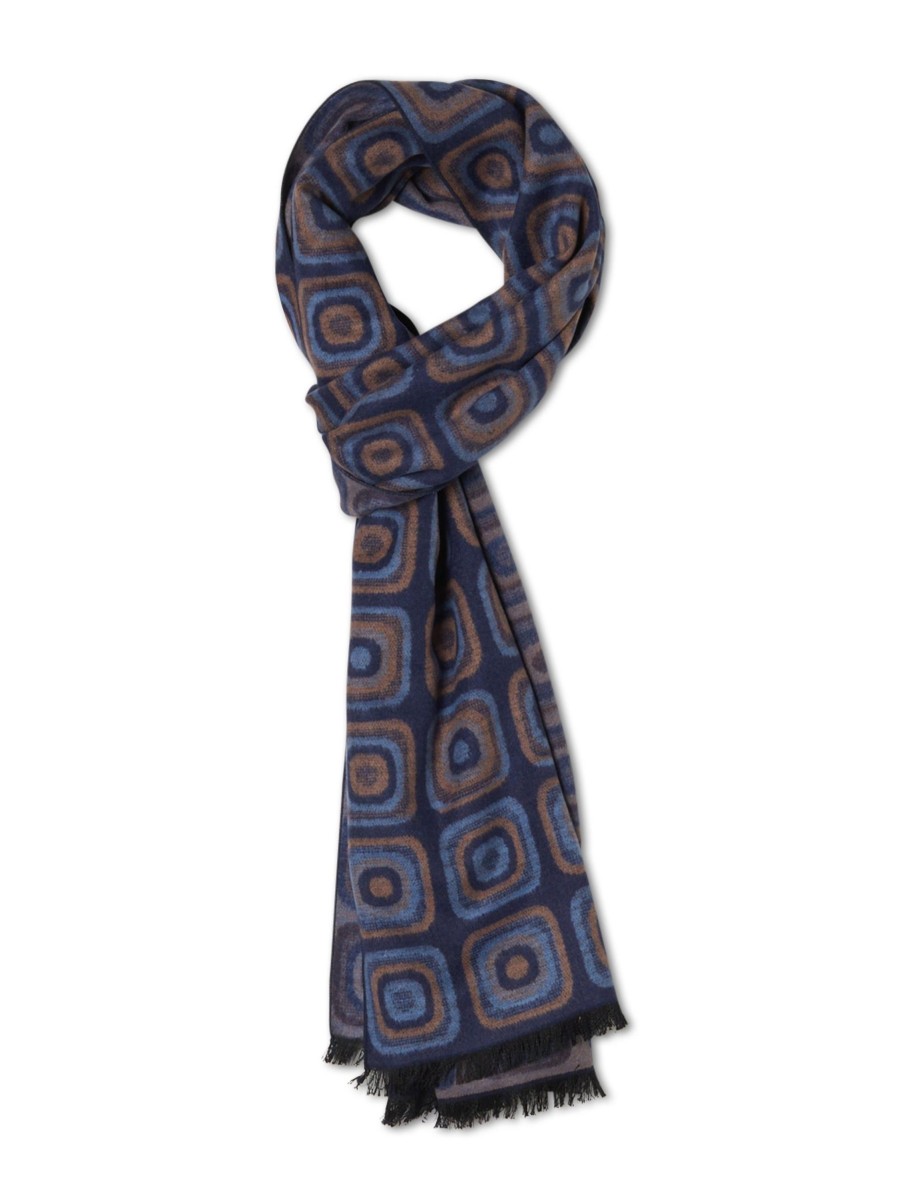 Manner Paul Kehl Schals & Tucher | Foulard Mit Muster Mittelblau