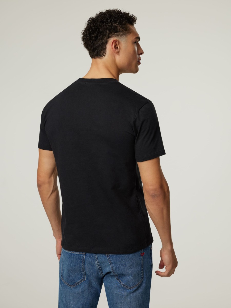 Manner Replay T-Shirts & Shirts | T-Shirt Schwarz