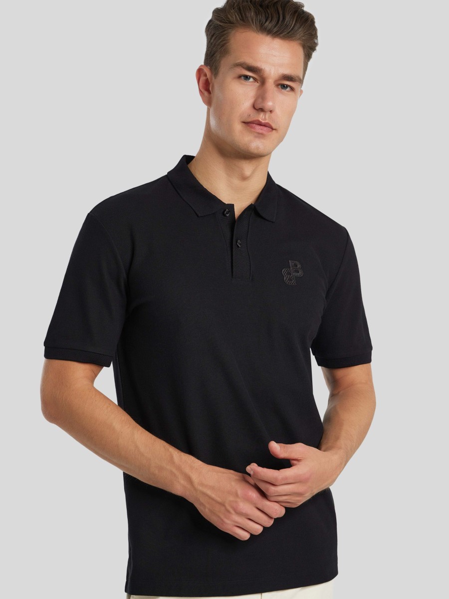 Manner BOSS Men Polo-Shirts | Polo-Shirt Parlay Schwarz