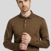 Manner BOSS Men Polo-Shirts | Polo-Shirt Langarm Pado Braun