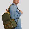 Manner BOSS Casual Taschen & Portemonnaies | Rucksack Aus Recyceltem Polyamid Oliv