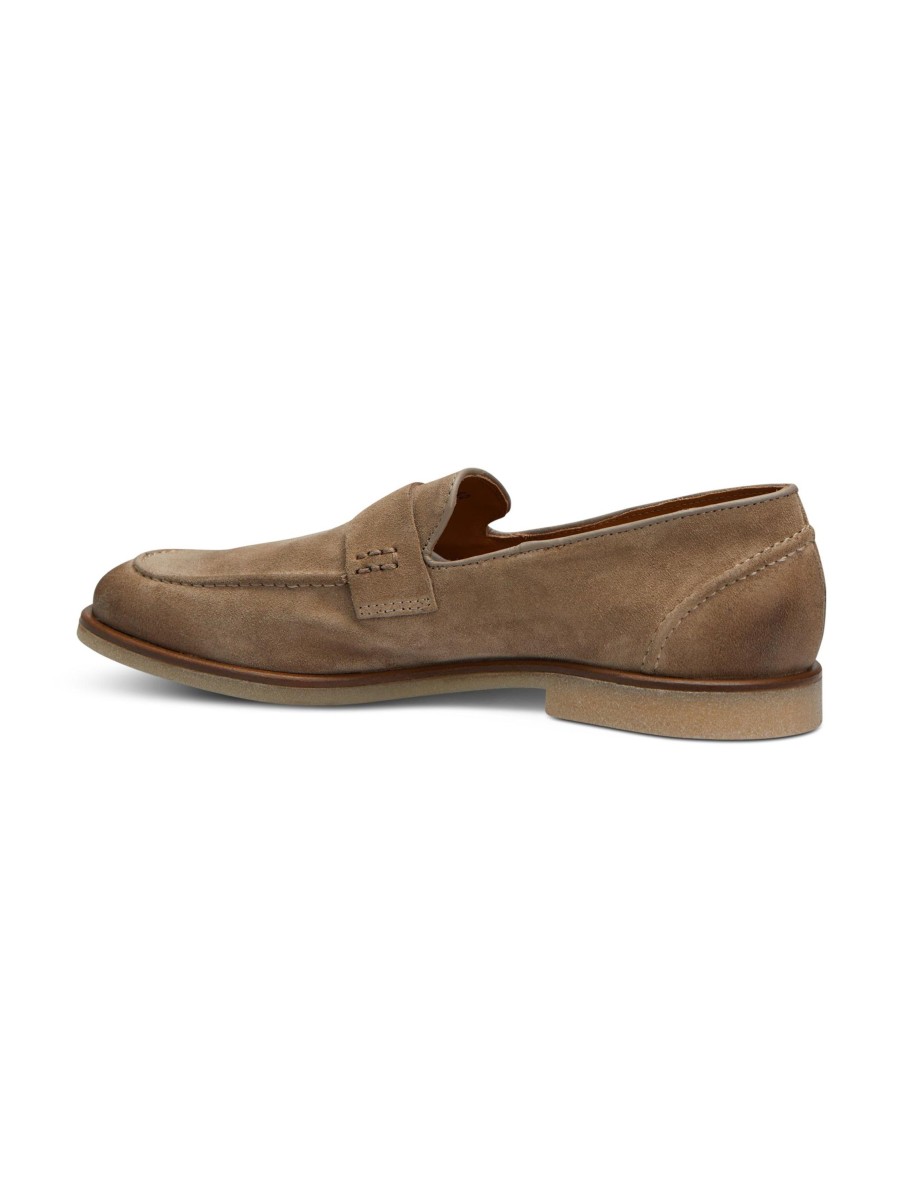 Manner Paul Kehl Loafers & Slippers | Loafer Aus Veloursleder Beige