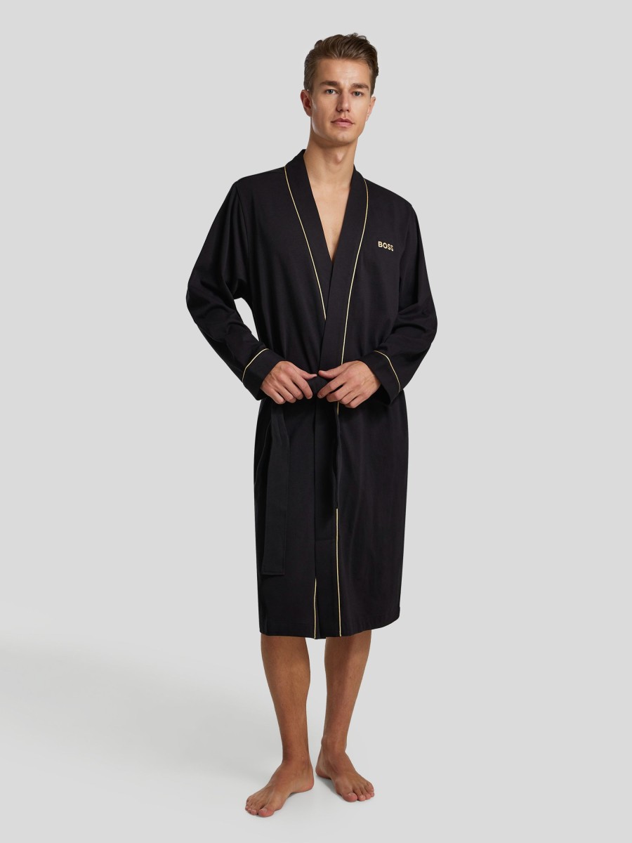 Manner BOSS Men Wasche & Loungewear | Kimono Gift Box Schwarz