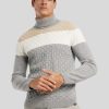 Manner Brax Pullover & Strickjacken | Rollkragenpullover Brian Grau