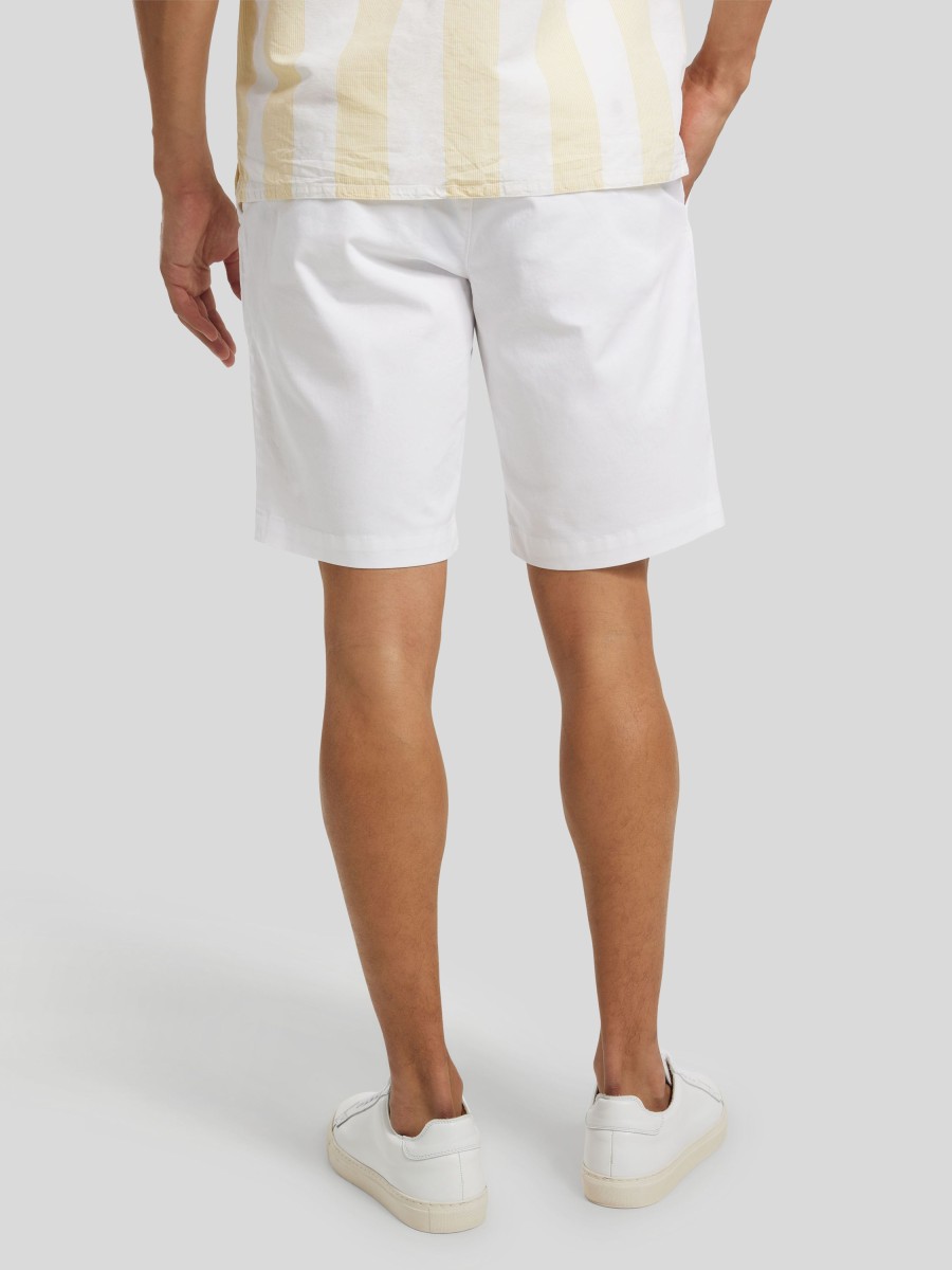 Manner Tommy Hilfiger Shorts | Bermudas Im Relaxed Fit Harlem Weiss