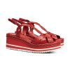 Frauen Pons Quintana Sandalen & Sandaletten | Plattform Sandale Padova Rot