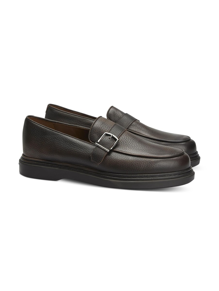 Manner Fratelli Rossetti Loafers & Slippers | Loafer Mit Schnalle Braun