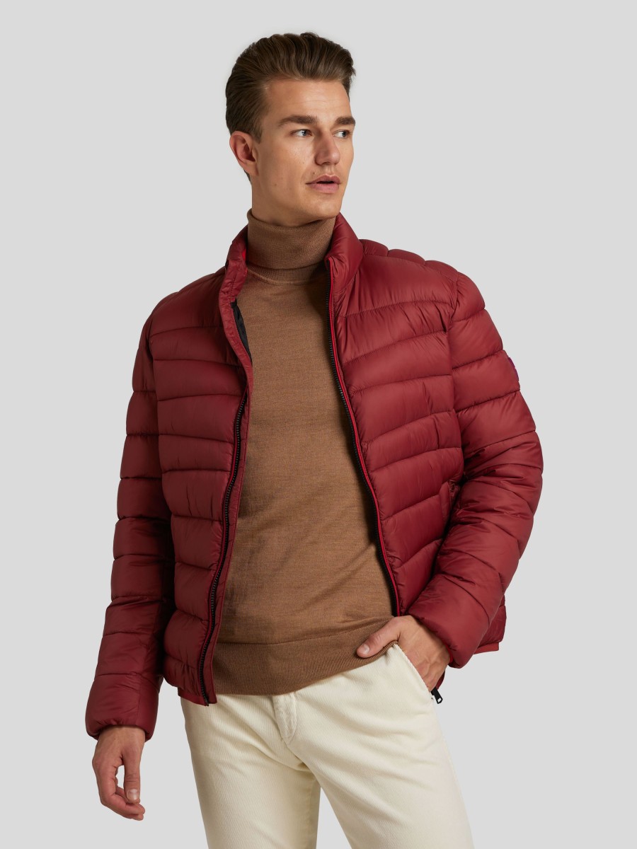 Manner Scotch & Soda Men Jacken | Leichte Daunenjacke Bordeaux