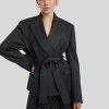 Frauen Pinko Blazer | Blazer Happy Feet Giacca Anthrazit