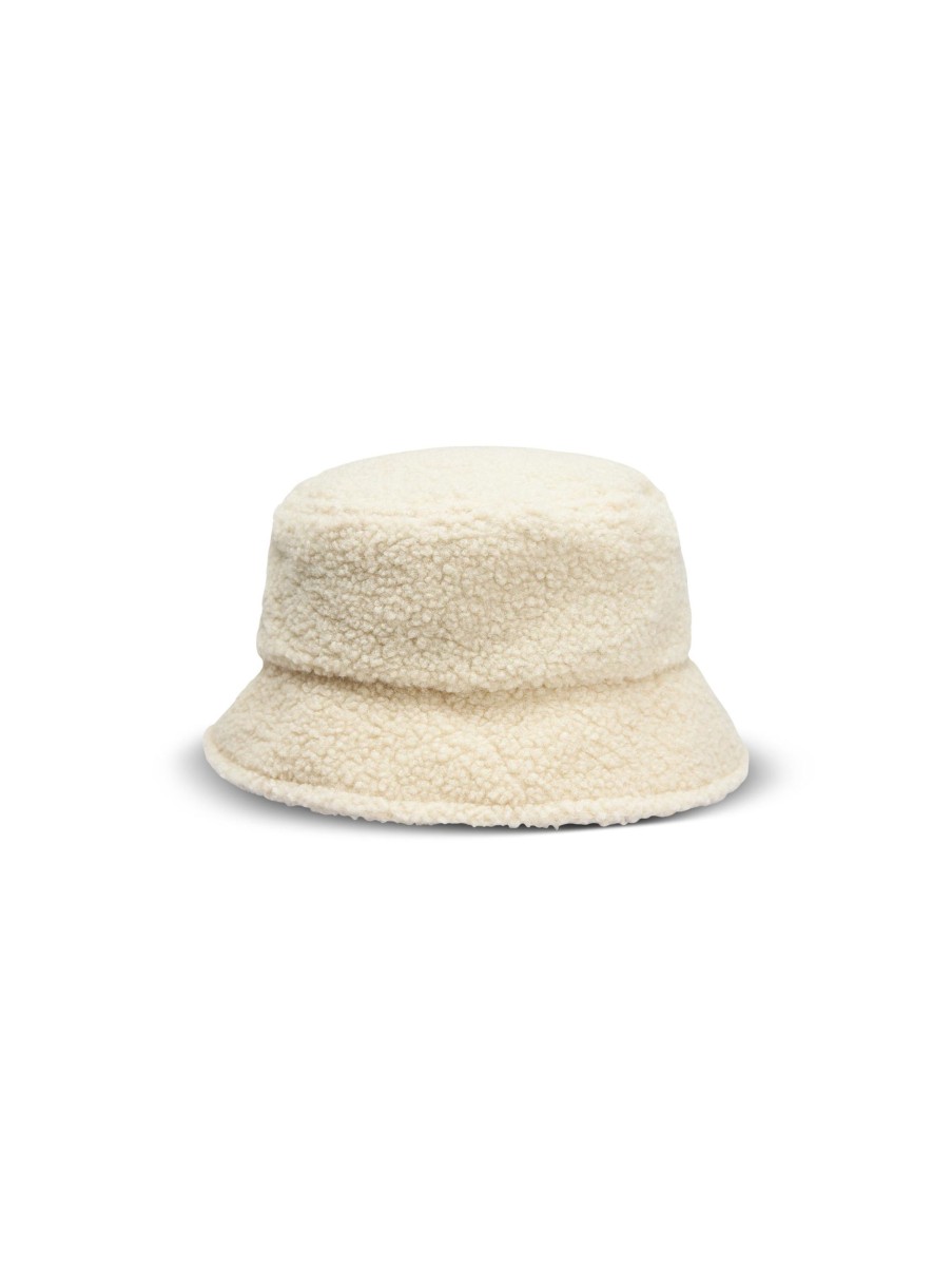 Frauen Paul Kehl Hute & Mutzen | Bucket Hat Im Teddy-Look Beige