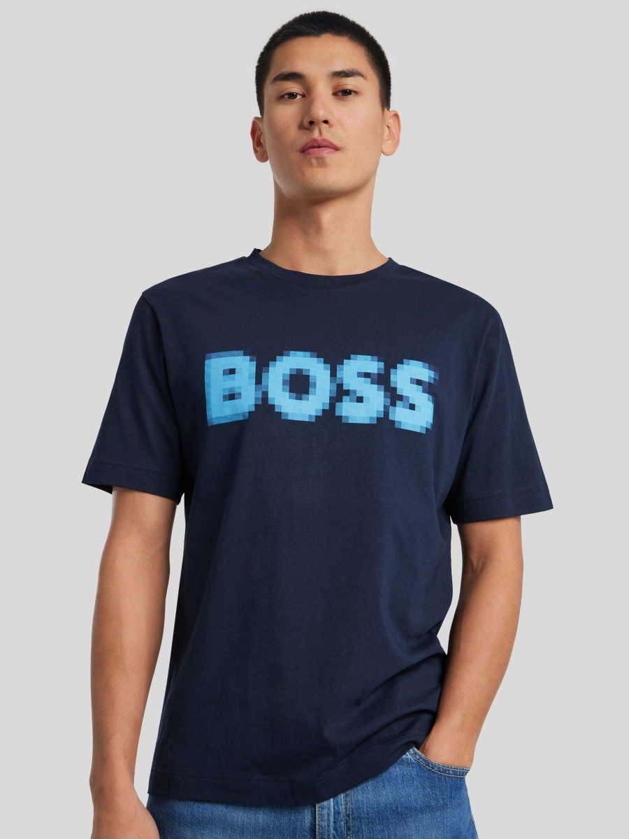 Manner BOSS Casual T-Shirts & Shirts | T-Shirt Tedigital Marine