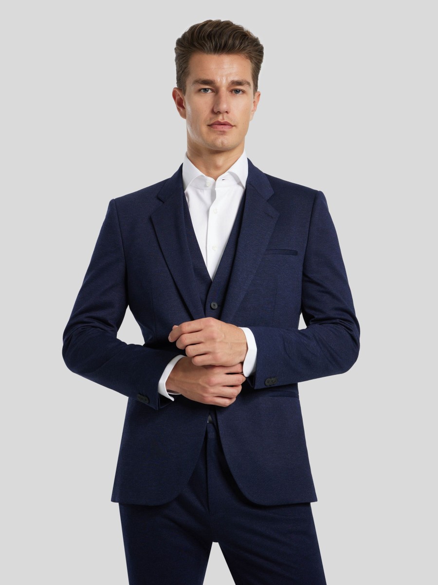 Manner HUGO Anzuge | Anzug 3-Teilig Im Extra Slim Fit Marine