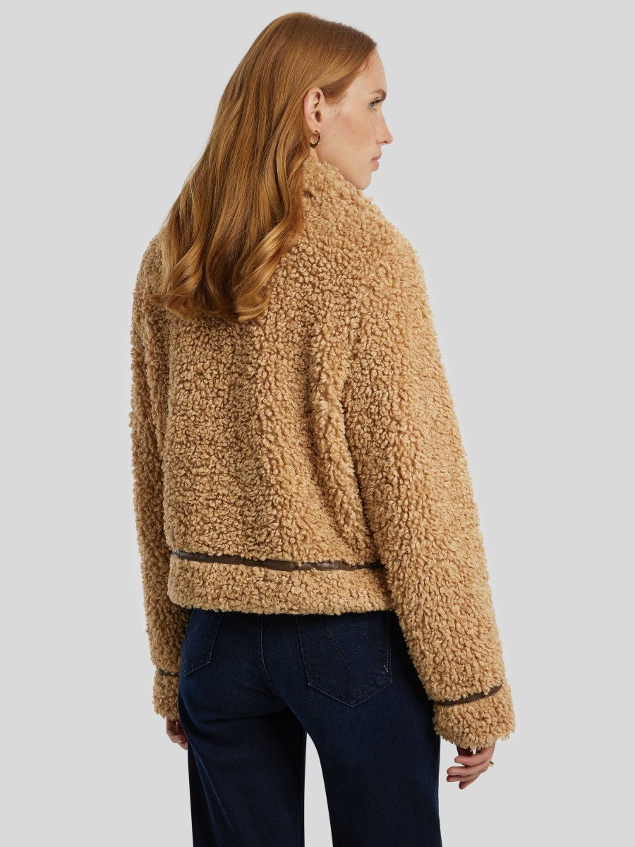 Frauen Stand Jacken | Teddy-Jacke Aubrey Camel