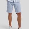 Manner Mason Shorts | Bermudas Im Slim Fit Torino Hellblau