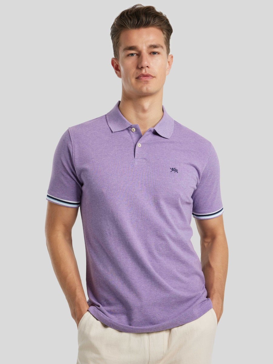 Manner Paul Kehl Polo-Shirts | Polo-Shirt Im Custom Fit Lila