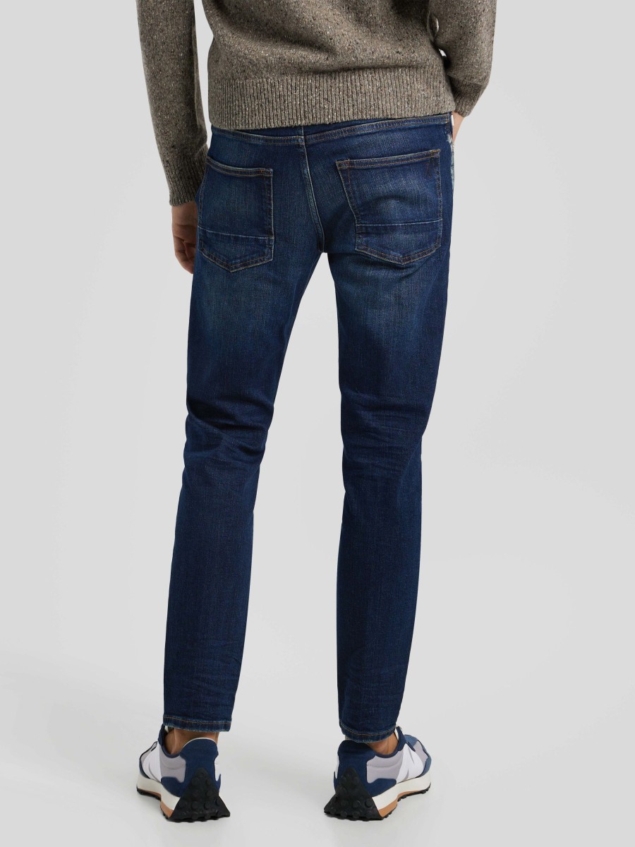 Manner Goldgarn Jeans | Jeans Im Slim Fit Dark Denim