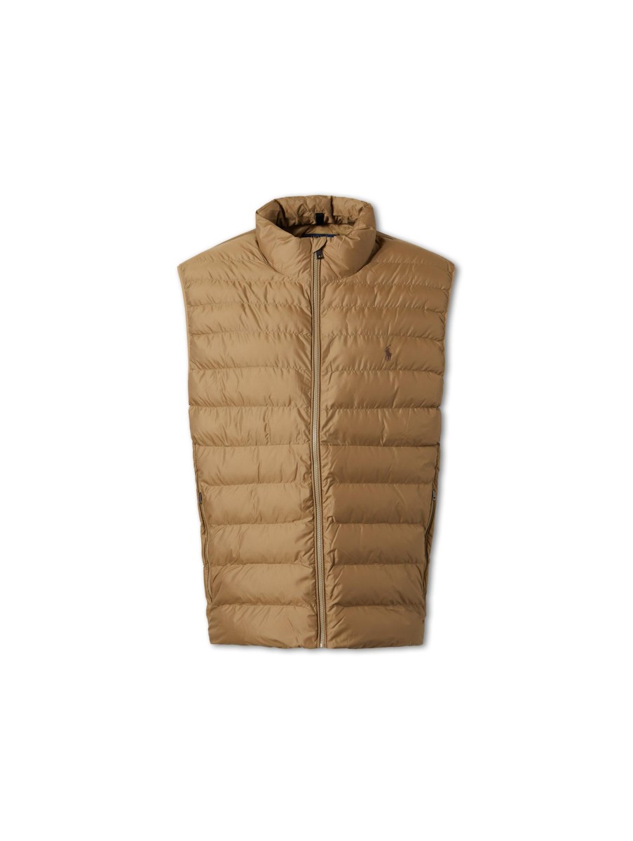 Manner Polo Ralph Lauren Grosse Grossen | Steppweste Khaki