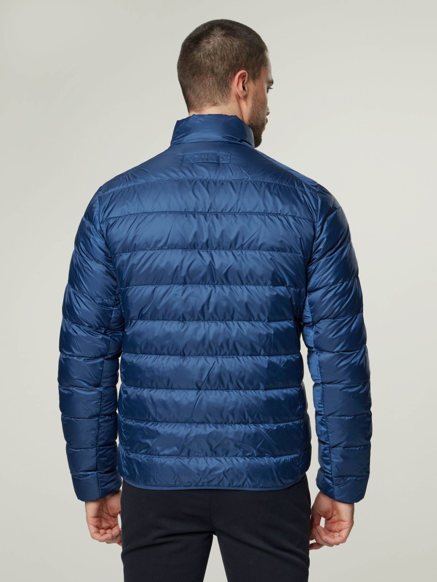 Manner Gant Jacken | Steppjacke Mittelblau