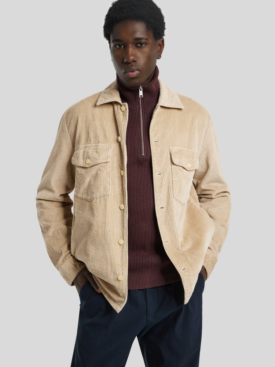 Manner Marc O Jacken | Overshirt Beige