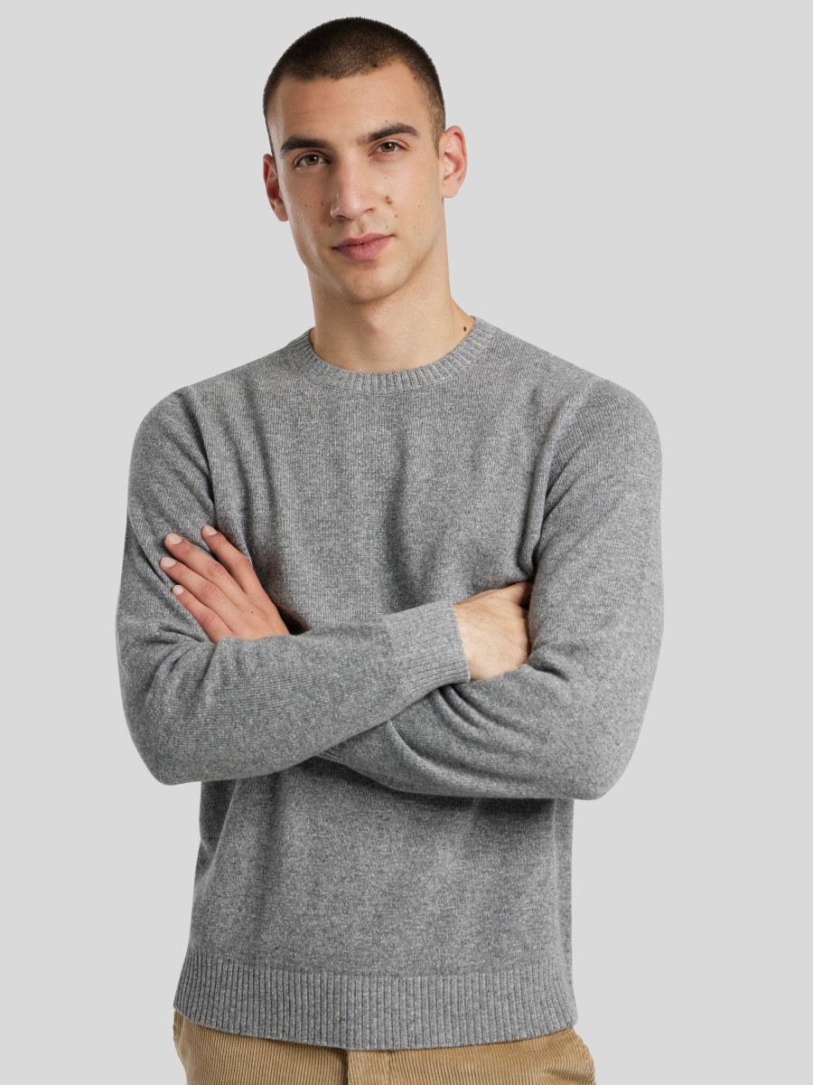 Manner Paul Pullover & Strickjacken | Pullover Im Slim Fit Grau