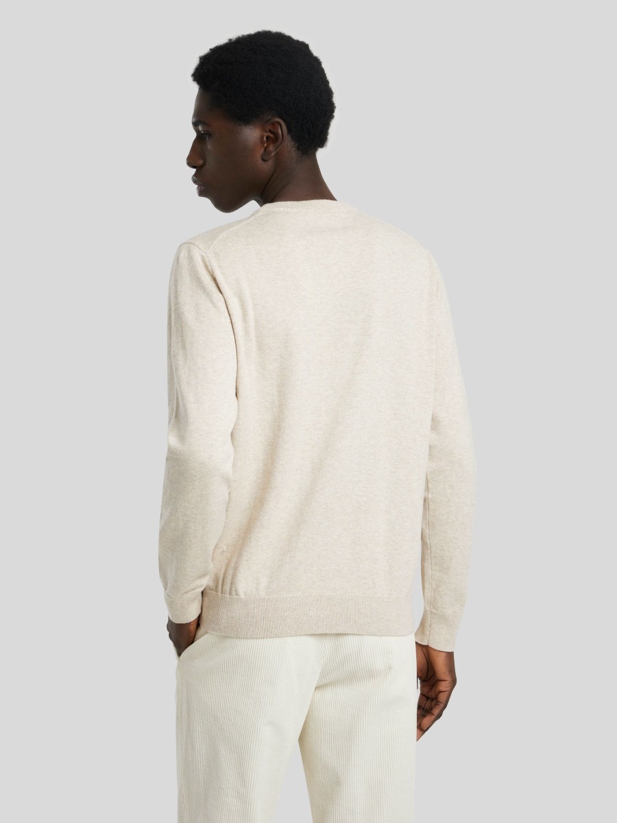 Manner Gant Pullover & Strickjacken | Pullover Beige