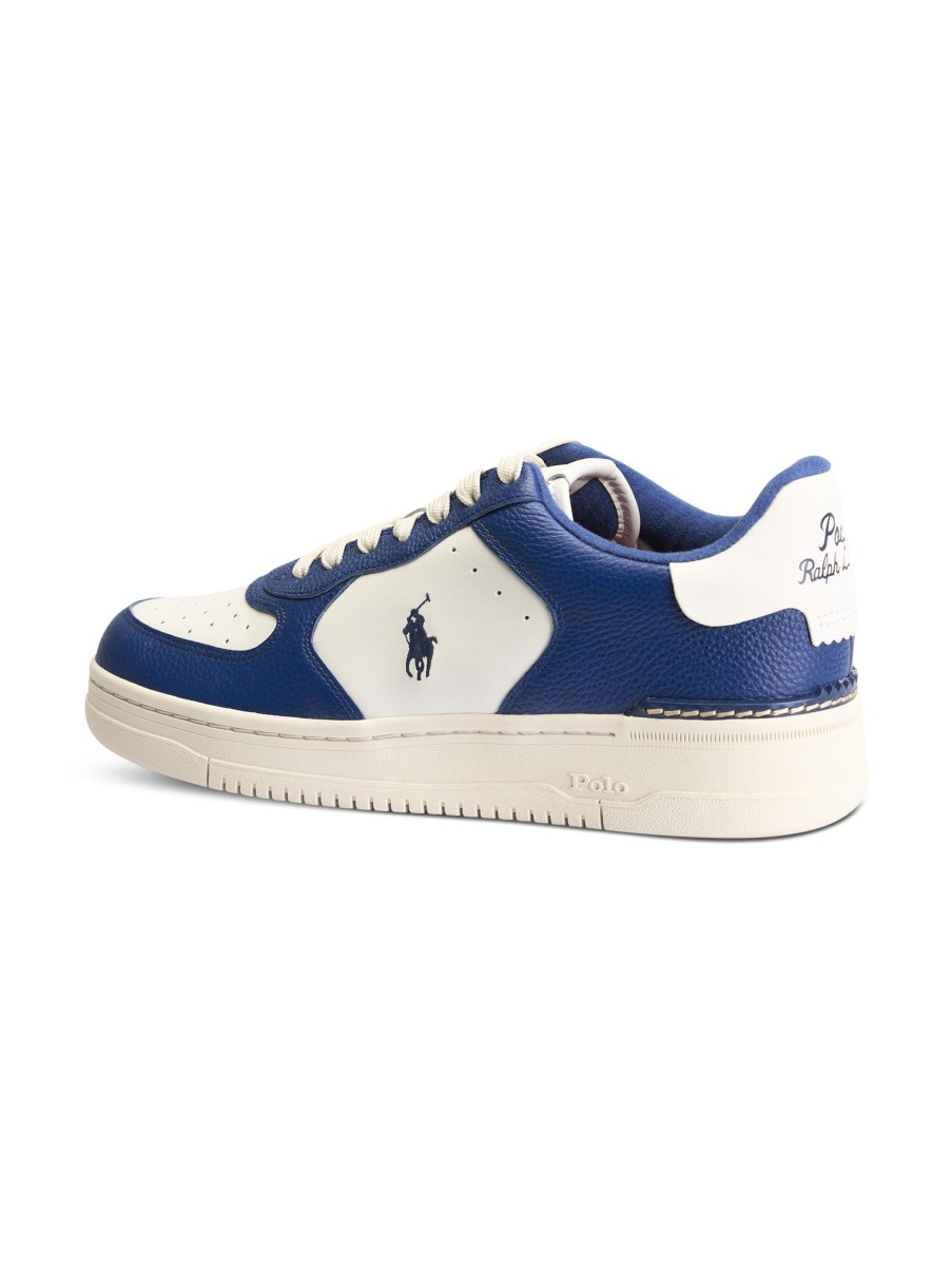 Manner Polo Ralph Lauren Men Sneakers | Sneakers Masters Court Mittelblau