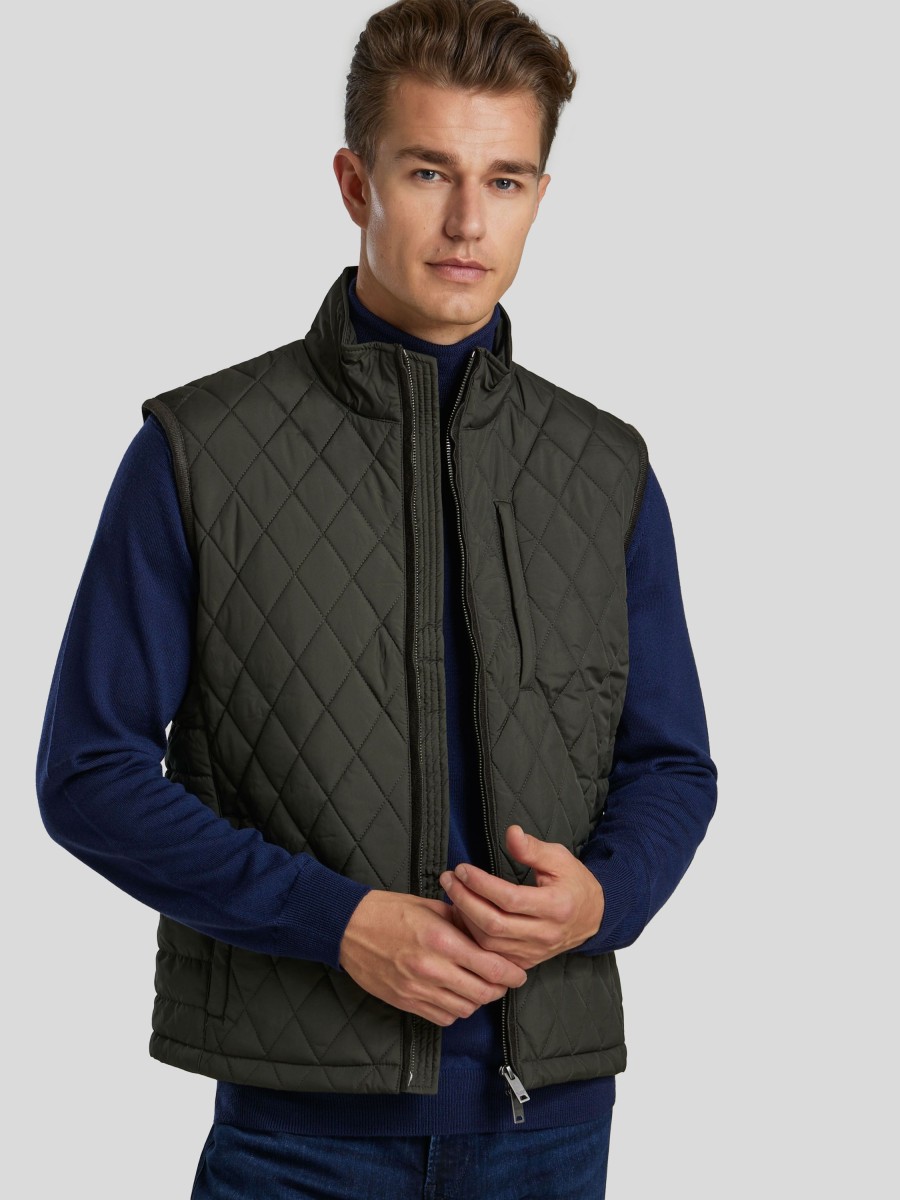 Manner Hackett Gilets & Westen | Steppweste Oliv