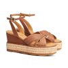 Frauen Pedro Miralles Sandalen & Sandaletten | Wedges Hellbraun