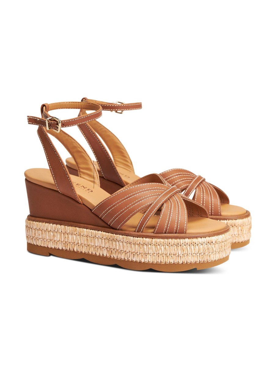 Frauen Pedro Miralles Sandalen & Sandaletten | Wedges Hellbraun