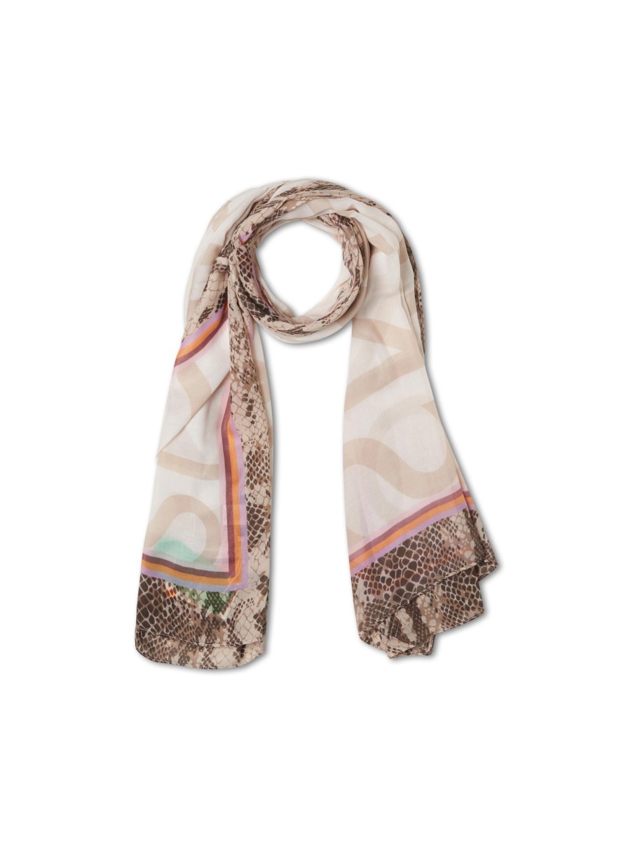 Frauen Codello Schals & Tucher | Tuch Mit Print Beige