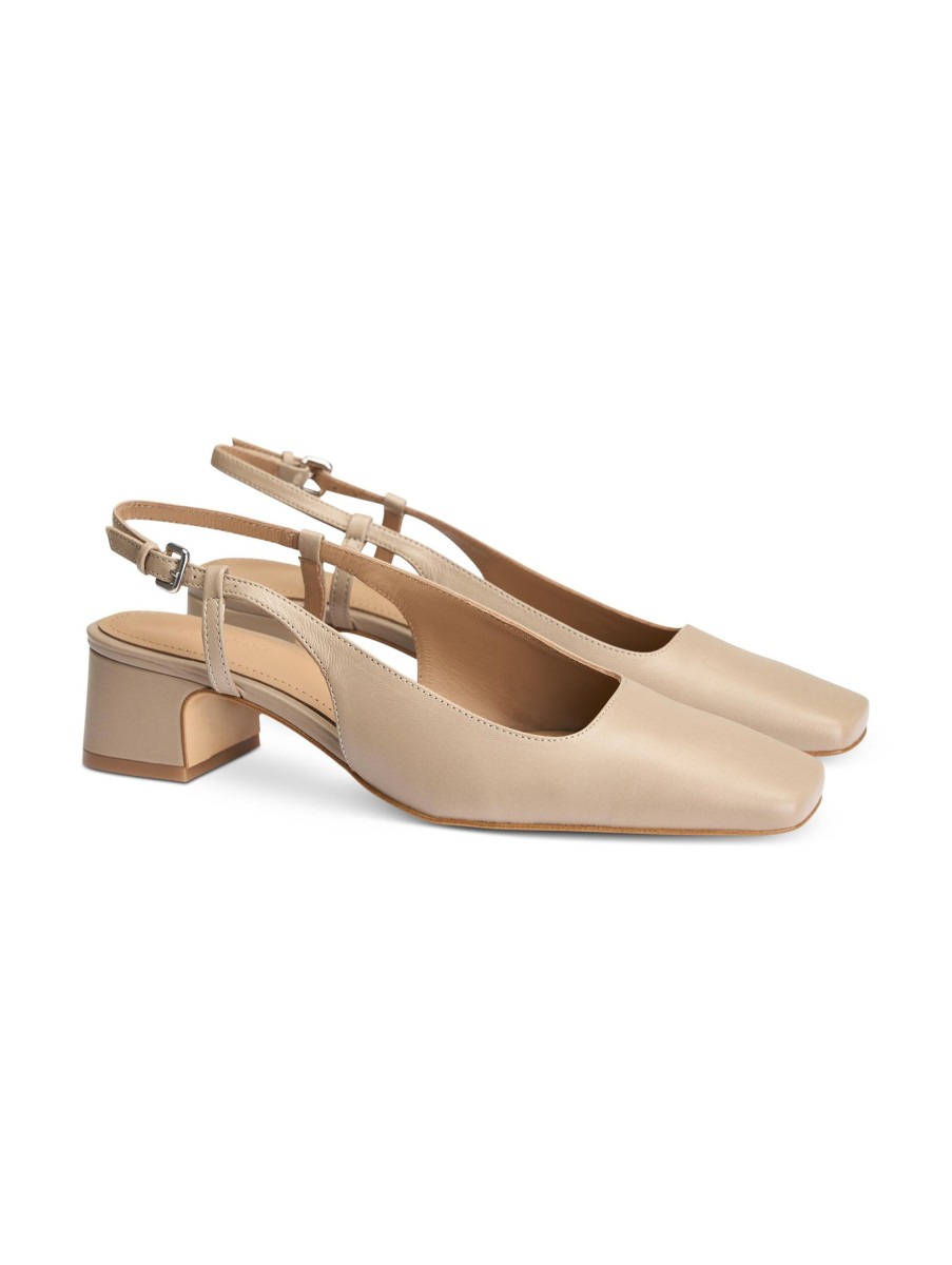 Frauen Flattered High Heels & Pumps | Slingback Pumps Beige