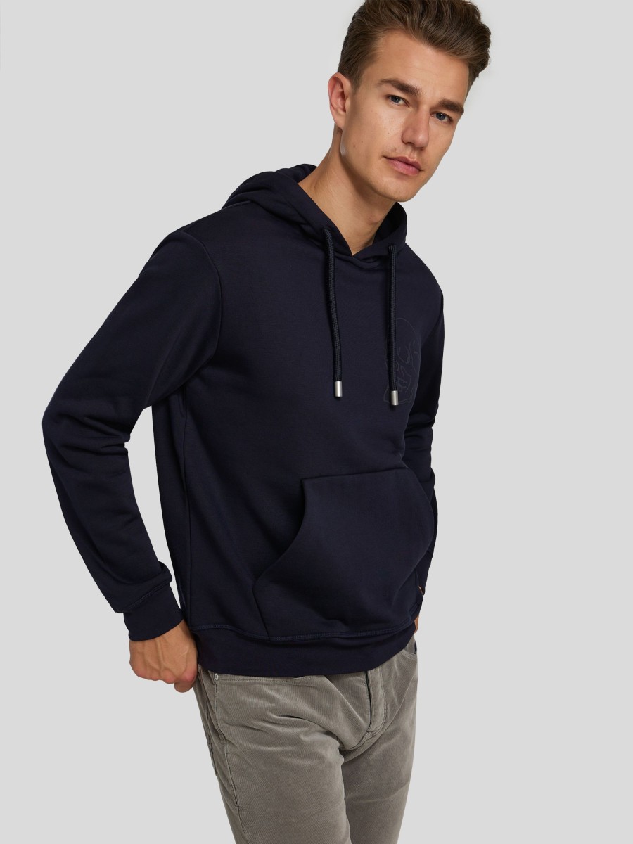 Manner Antony Morato Hoodies & Sweatshirts | Hoodie Skull Marine