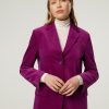 Frauen Marc O Blazer | Blazer Aus Samt Pink