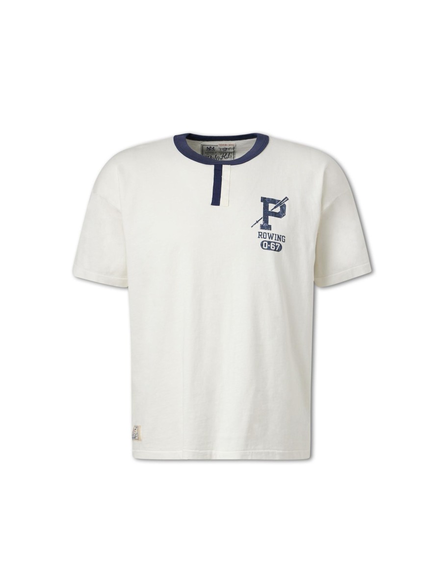 Manner Polo Ralph Lauren Men T-Shirts & Shirts | T-Shirt Ecru