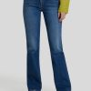 Frauen Cambio Jeans | Jeans Mit Kick Flare Paris Mittelblau