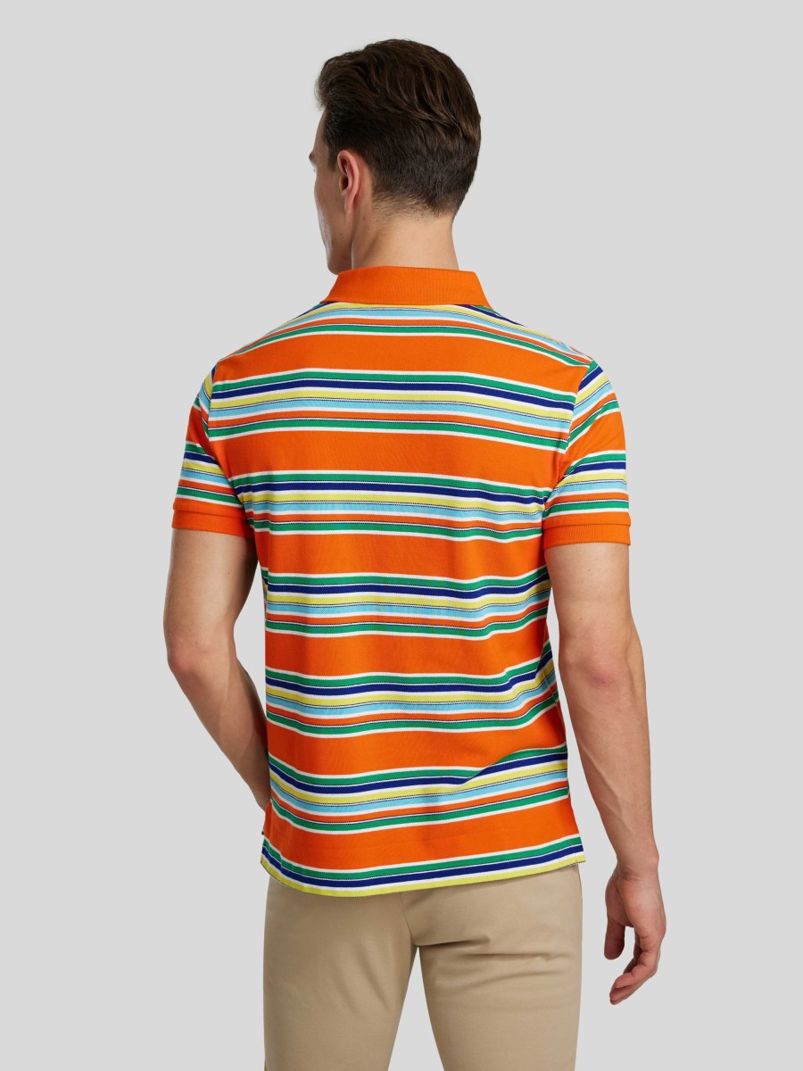 Manner Polo Ralph Lauren Men Polo-Shirts | Polo-Shirt Im Custom Slim Fit Orange