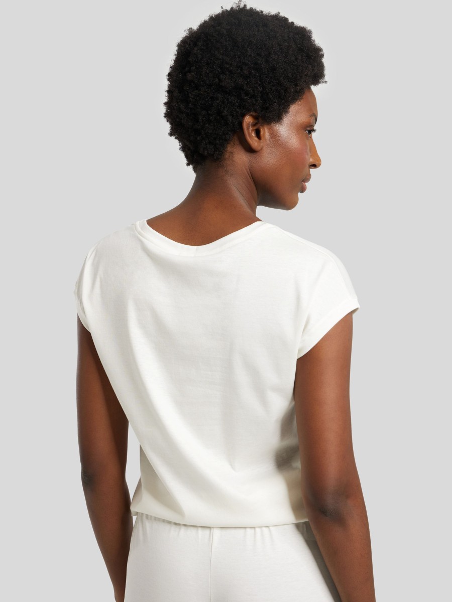 Frauen Zimmerli T-Shirts & Shirts | T-Shirt Ecru