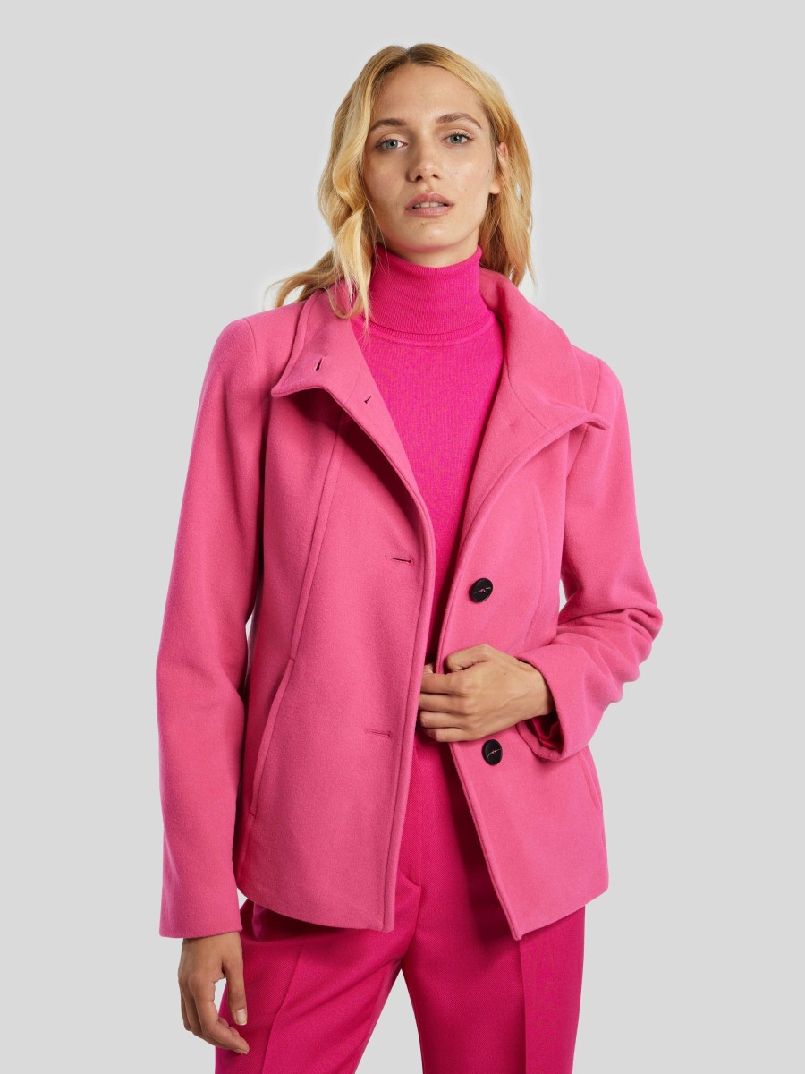 Frauen Fuchs Schmitt Jacken | Kurze Wolljacke Pink