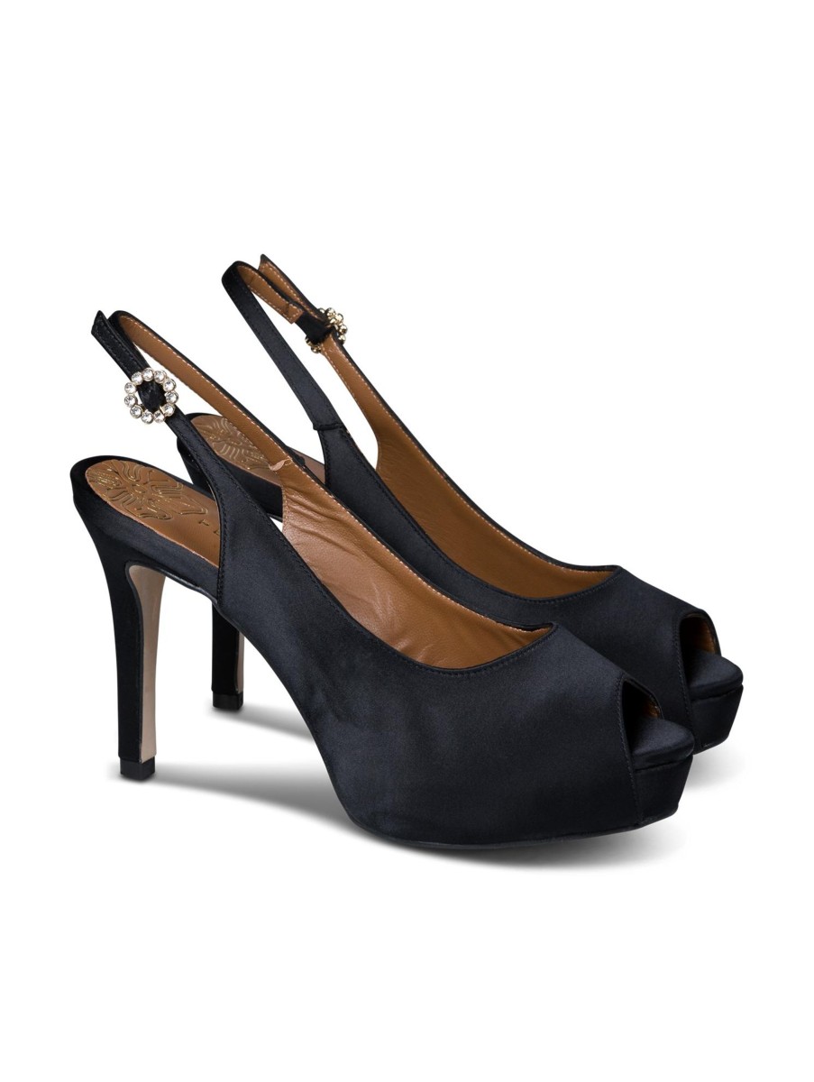 Frauen Pedro Miralles High Heels & Pumps | High Heels Mit Schmuckbesatz Schwarz