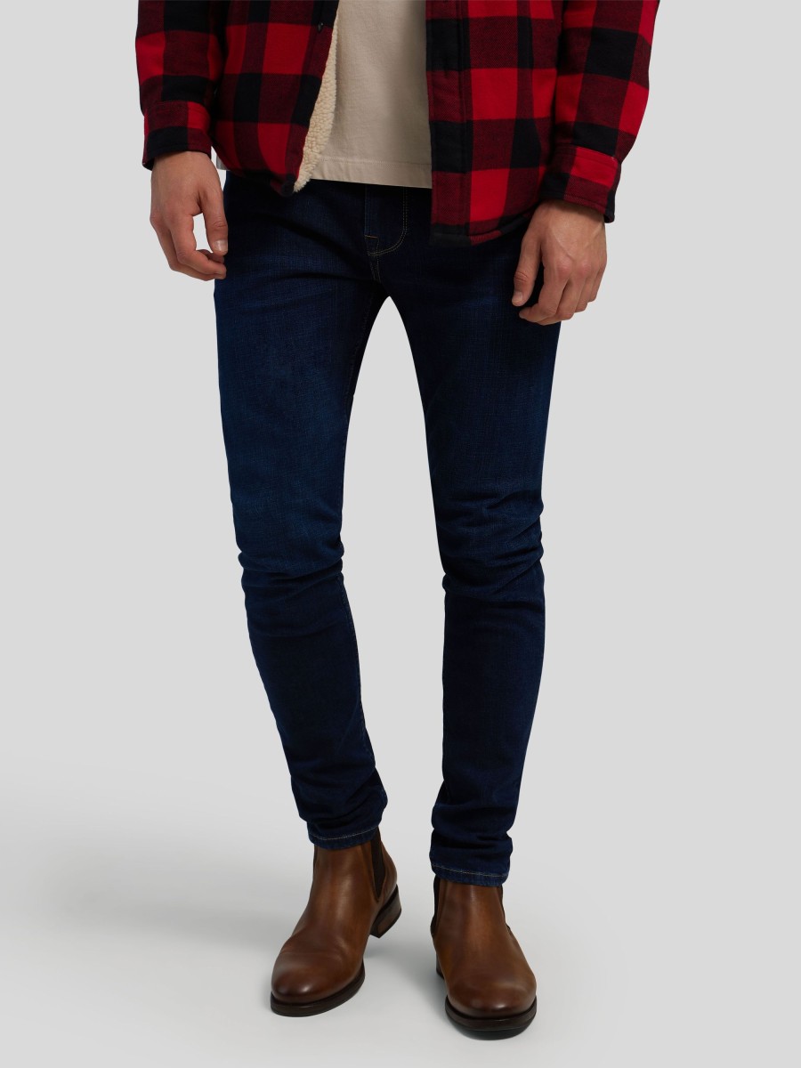 Manner Pepe Jeans Jeans | Stretch Jeans Im Tapered Fit Stanley Dark Denim